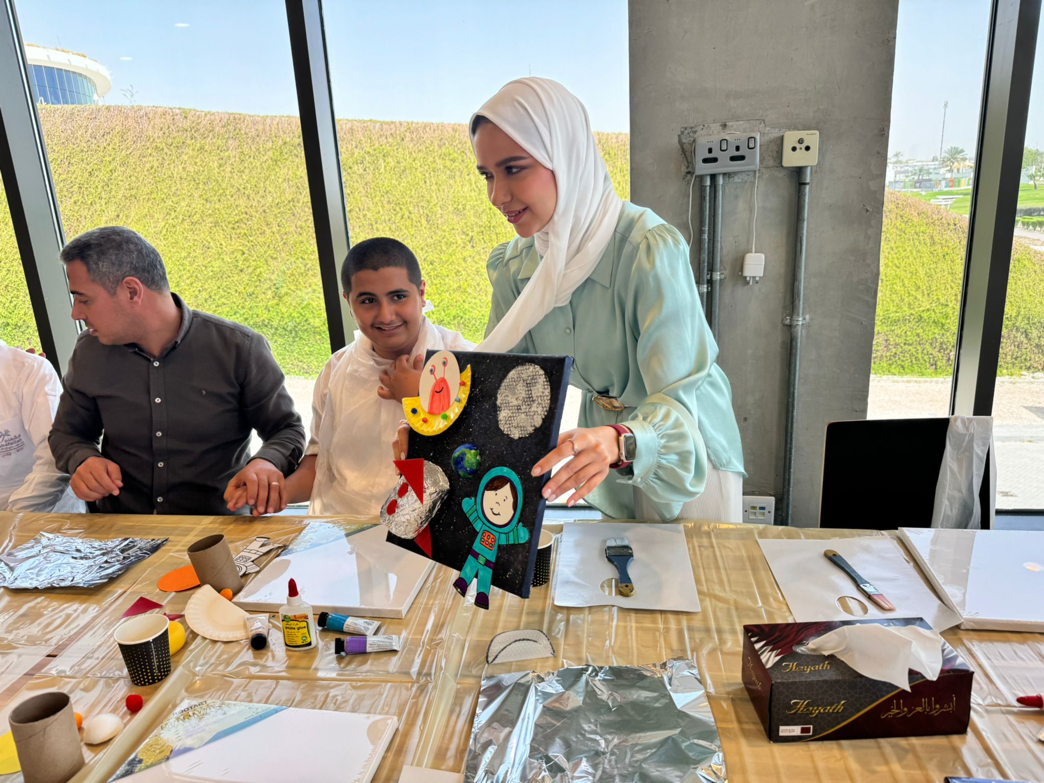 نظم مركز  الشفلح بالتعاون مع متحف مطافي ورشة لأبنائنا المنتسبين في مقر مطافي