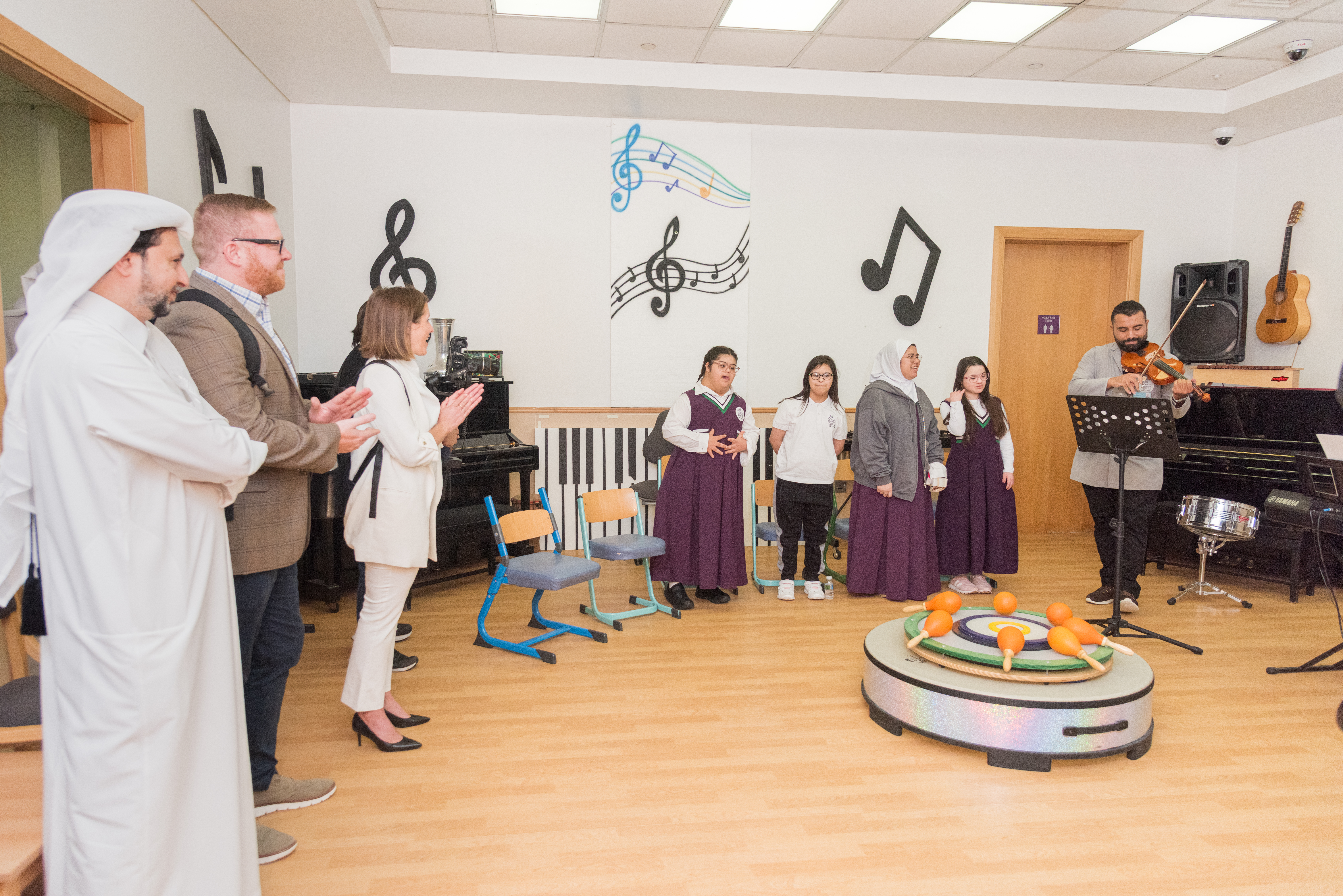 زيارة منظمة bestbuddiesqatar العالمية لمركز  الشفلح للأشخاص ذوي الإعاقة. 