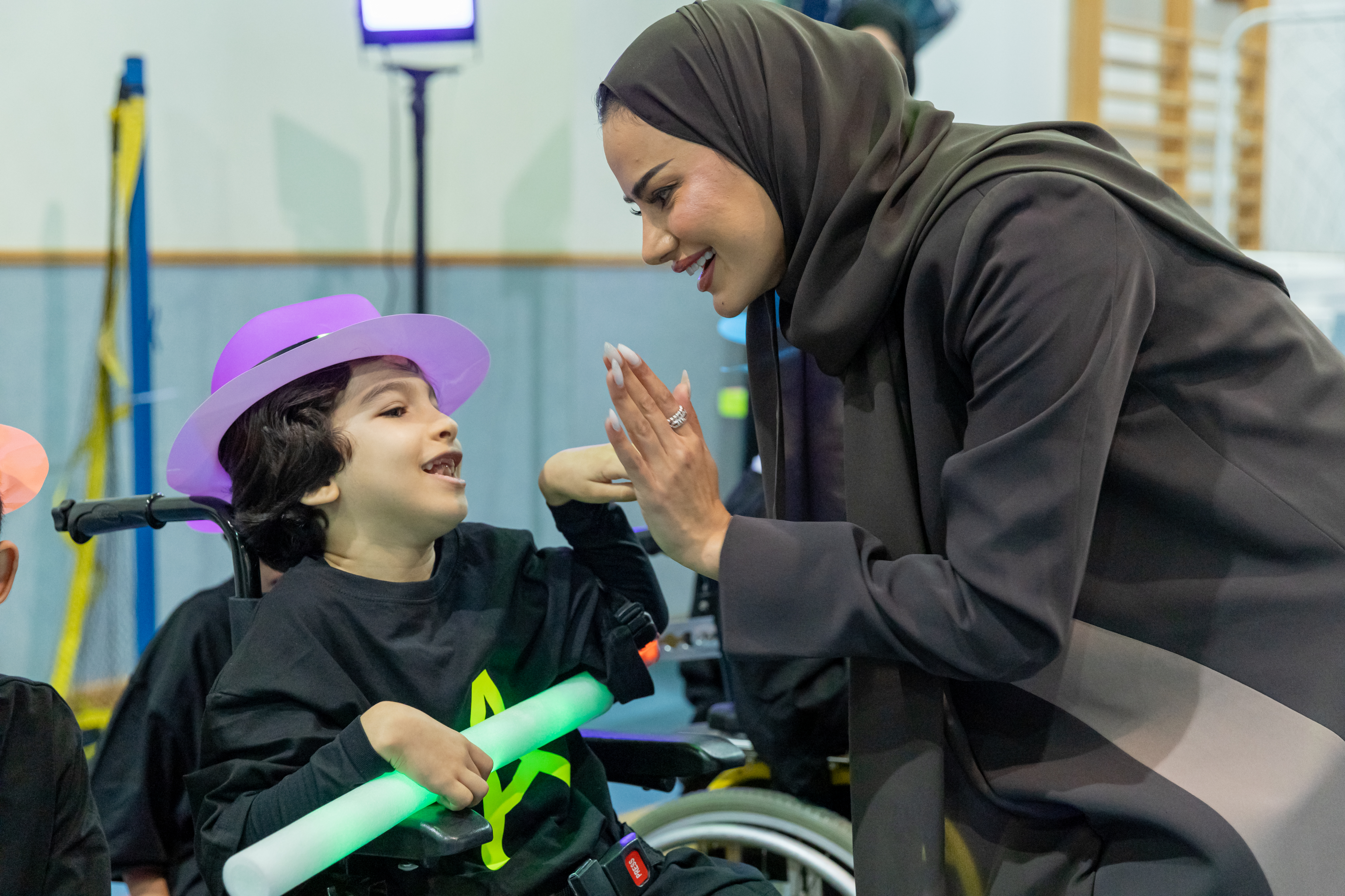 نظم  مركز الشفلح للأشخاص ذوي الإعاقة مهرجان الشلل الدماغي للكراسي المتحركة.