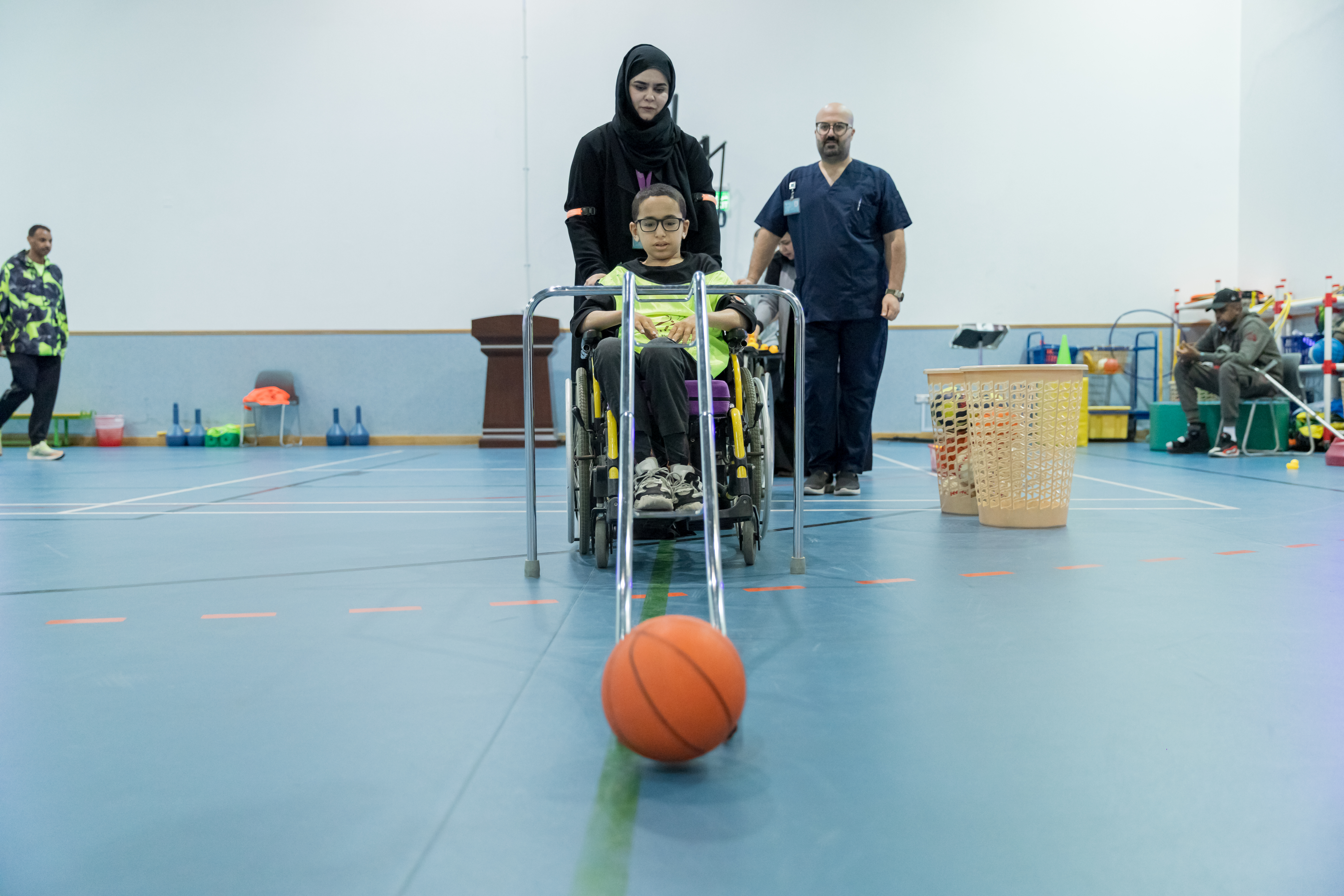 نظم  مركز الشفلح للأشخاص ذوي الإعاقة مهرجان الشلل الدماغي للكراسي المتحركة.