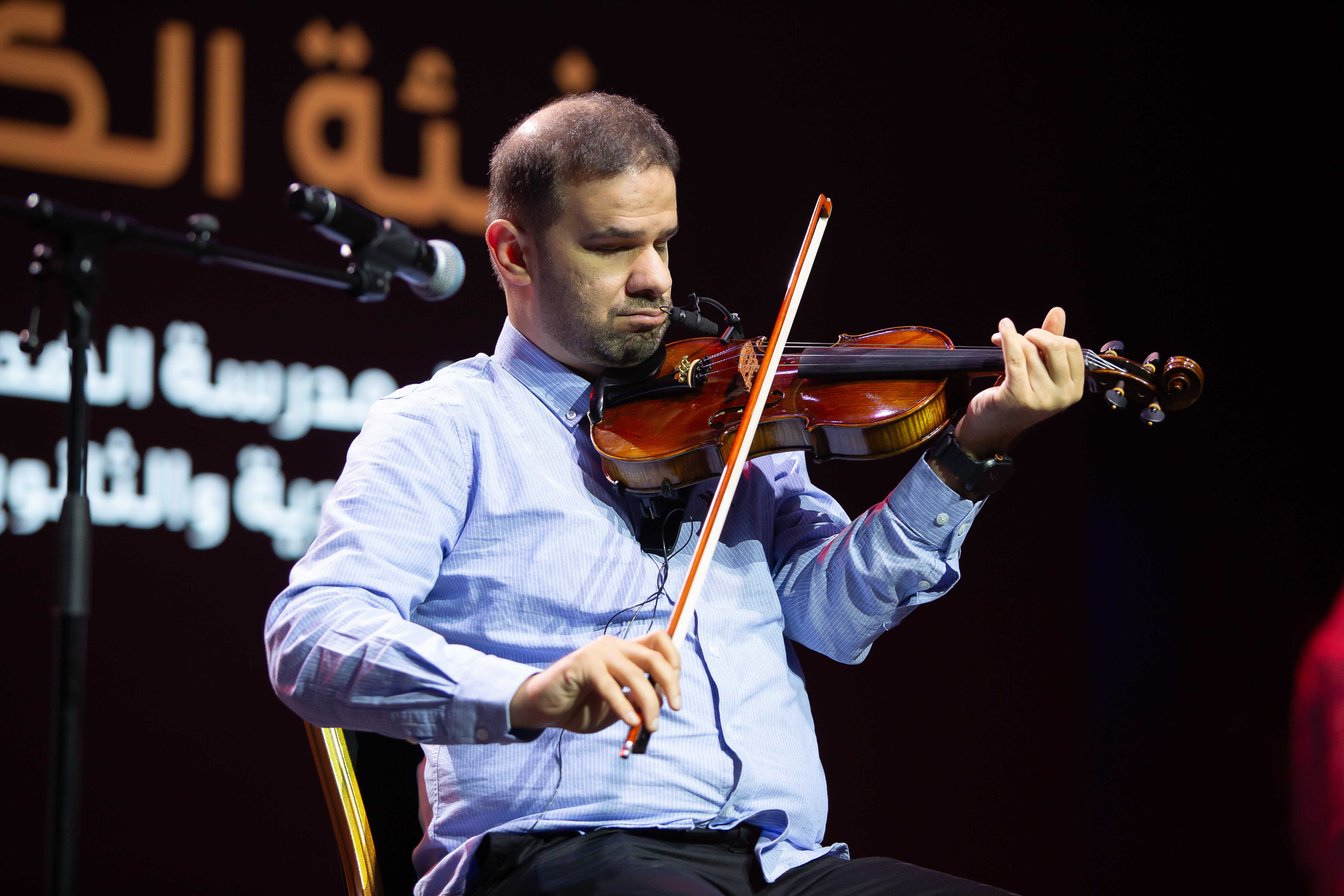 مشاهد من بروفات المهرجان العربي الموسيقي للأشخاص ذوي الإعاقة في النسخة الأولى, تحت شعار نسيج الفن | وتر