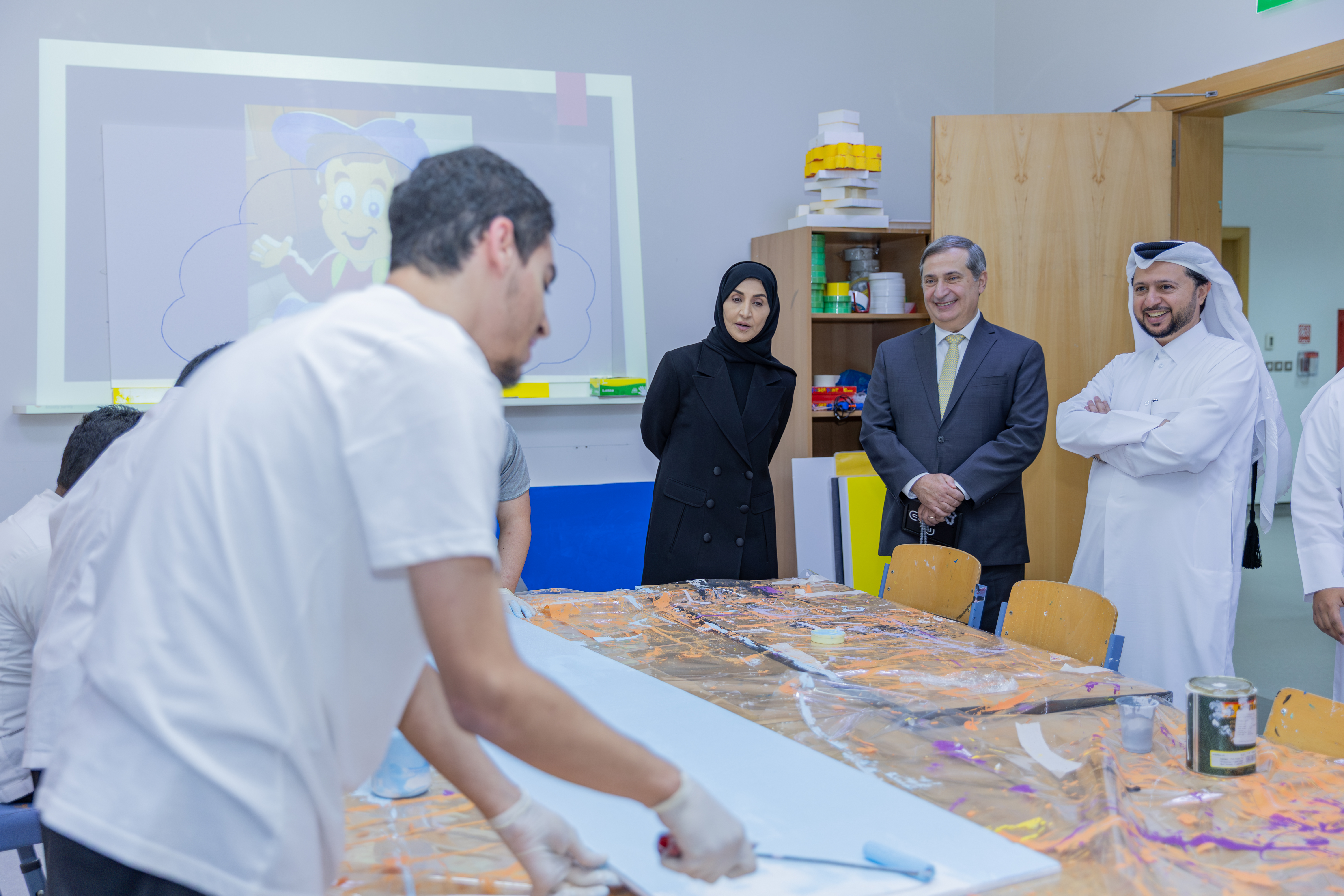 استقبل مركز الشفلح للأشخاص ذوي الأعاقة سعادة السيد بلال قبلان سفير الجمهورية اللبنانية لدى دولة قطر.