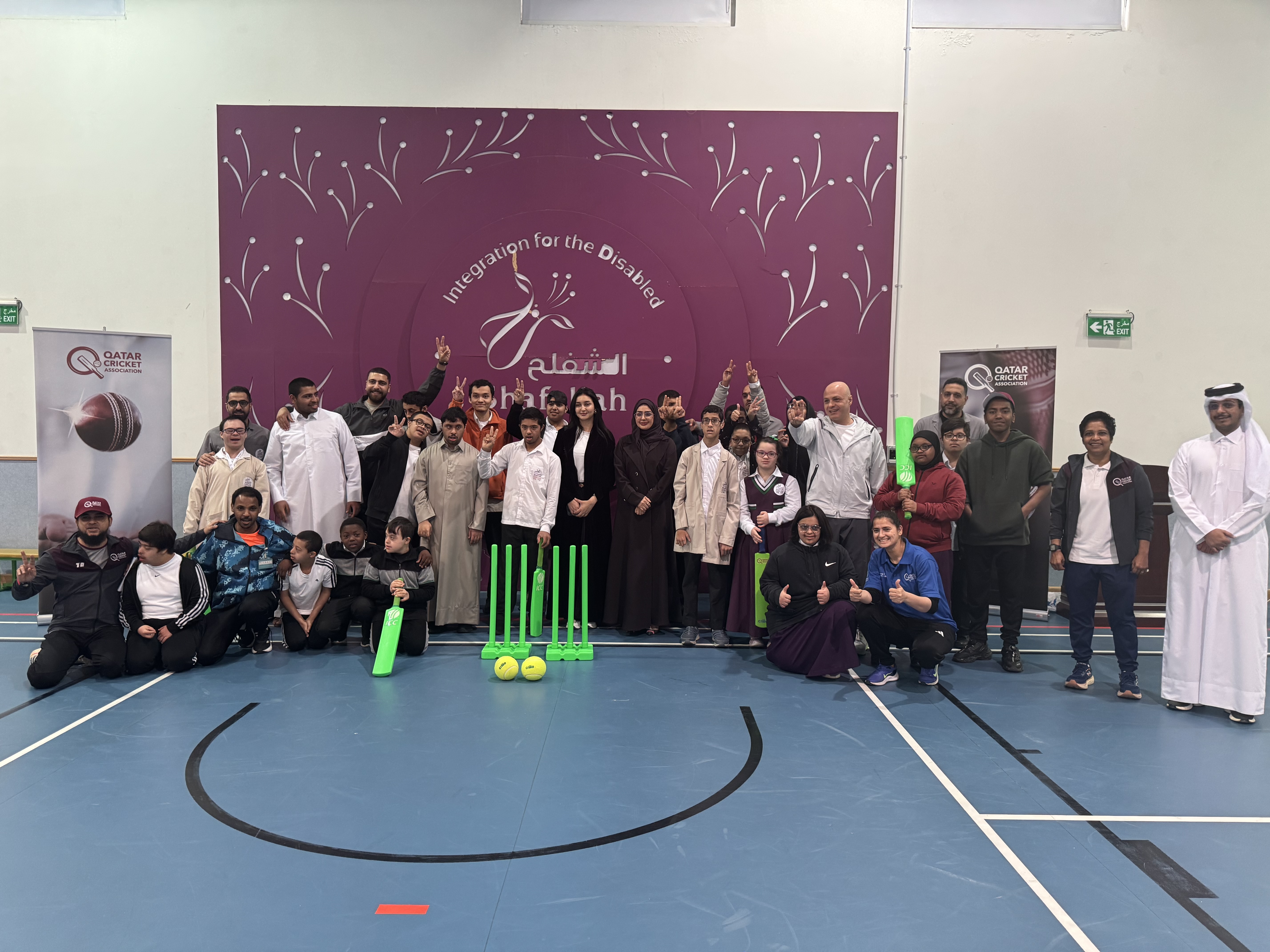 استقبل مركز الشفلح بالتعاون مع الاتحاد القطري للكريكت بطولة كريكت للمنتسبين